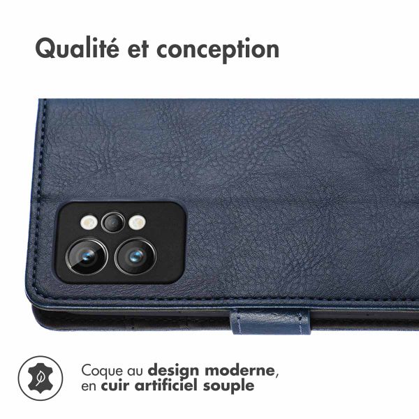 imoshion Étui de téléphone portefeuille Luxe Realme GT 2 Pro - Bleu foncé