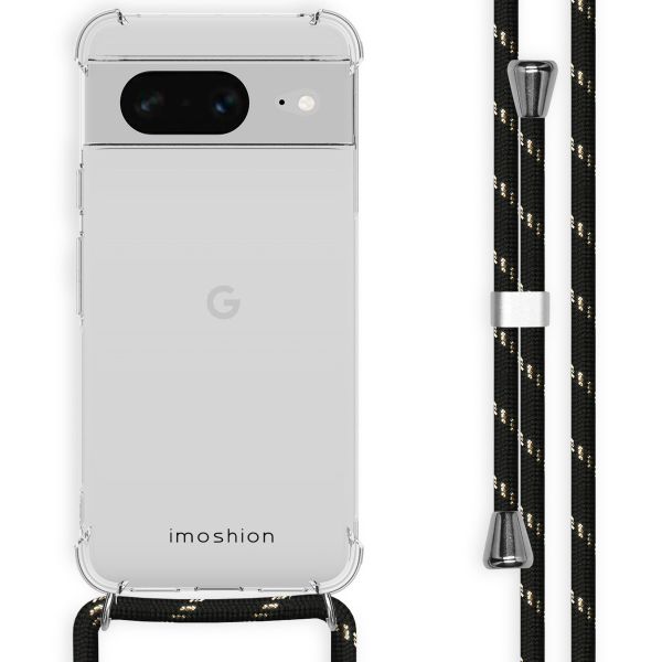 imoshion Coque avec dragonne Google Pixel 8 - Noir & Doré