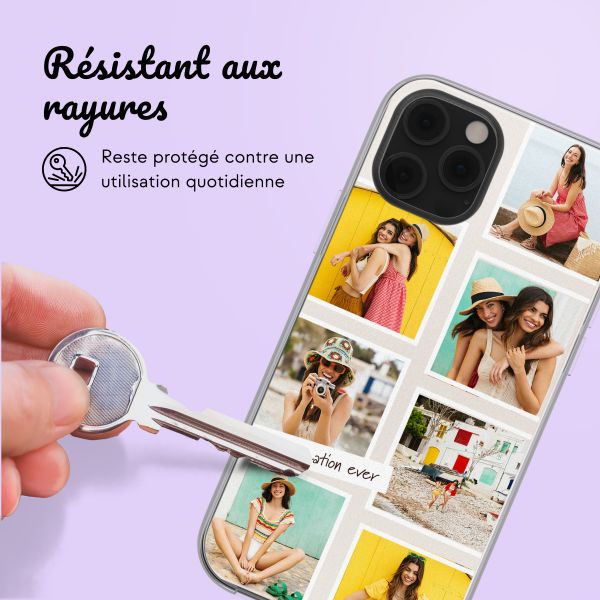 Coque personnalisée avec pellicule N°3 iPhone 12 (Pro) - Transparent