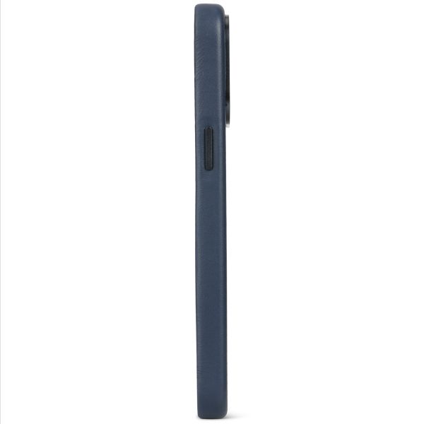 Decoded Coque en cuir MagSafe iPhone 15 Pro - Navy