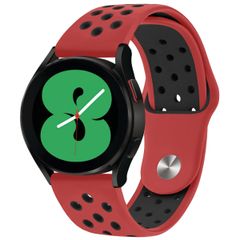 imoshion Bracelet sportif en silicone - Connexion universelle de 20 mm - Rouge / Noir