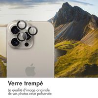 imoshion Lot de 2 protections d'objectif de caméra Apple iPhone 15 Pro / 15 Pro Max - Natural Titanium