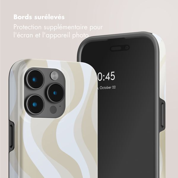 Selencia Coque arrière Vivid avec MagSafe Apple iPhone 15 Pro Max - Desert Waves Beige