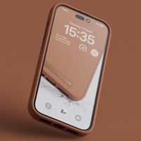 Njorð Collections Coque en cuir véritable iPhone 14 Pro Max - Cognac