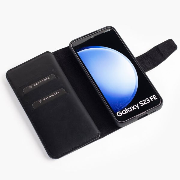 Wachikopa Étui de téléphone portefeuille Multi Wallet Samsung Galaxy S23 FE - Black