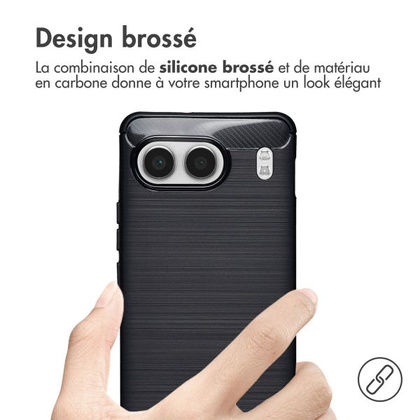 imoshion Coque Brushed OnePlus Nord 4 - Noir