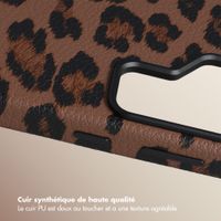 Selencia Coque Sabi imprimé panthère avec MagSafe Samsung Galaxy S26 Ultra - Mocha Brown