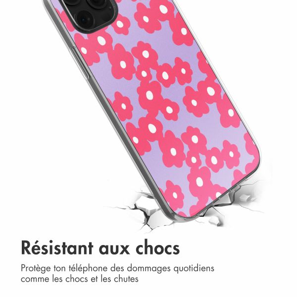 imoshion Coque design pour iPhone 12 (Pro) - Dusty Rose Blossoms