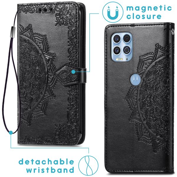 imoshion Etui de téléphone Mandala Motorola Moto G100 - Noir