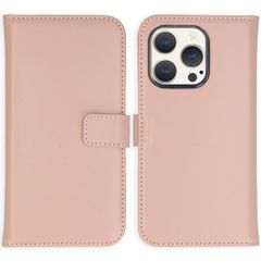 Selencia Étui portefeuille en cuir véritable Apple iPhone 15 Pro - Dusty Pink