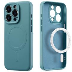 imoshion Coque Couleur avec MagSafe iPhone 15 Pro Max - Smoke Green