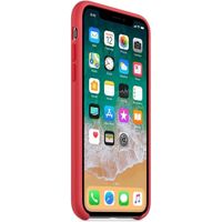 Apple Coque en silicone Apple iPhone X - Red Raspberry