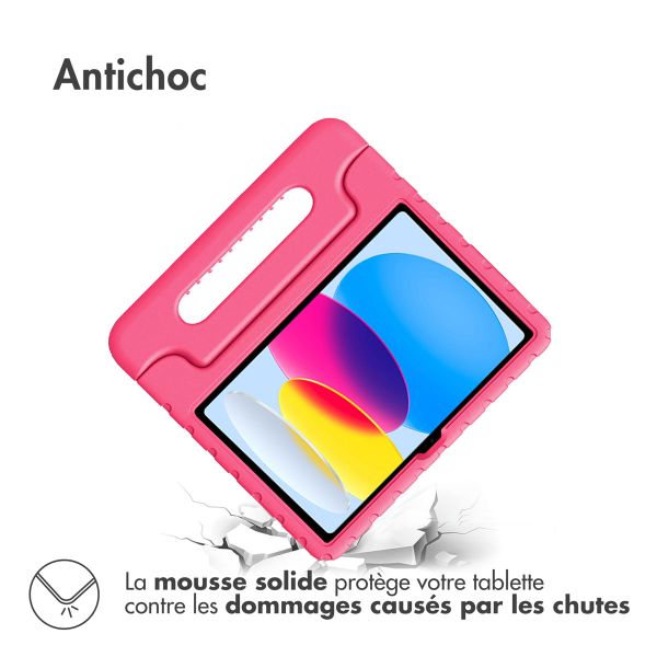 imoshion Coque kidsproof avec poignée iPad 11 (2025) 11 pouces / iPad 10 (2022) 10.9 pouces - Rose