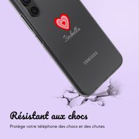 Coque personnalisée avec un cœur Samsung Galaxy A54 (5G) - Transparent