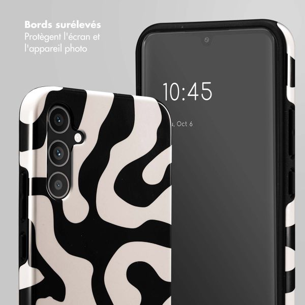 Selencia Coque arrière Vivid Samsung Galaxy A34 (5G) - Art Wave Black