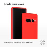 Accezz Coque Liquid Silicone Google Pixel 7 Pro - Rouge