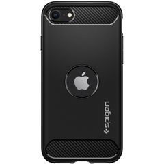 Spigen Coque Rugged Armor iPhone SE (2022 / 2020) - Noir