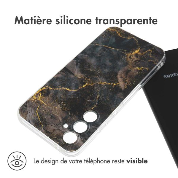 imoshion Coque Design Samsung Galaxy A54 (5G) - Black Marble