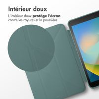 imoshion Coque tablette Origami iPad 9 (2021) 10.2 pouces / iPad 8 (2020) 10.2 pouces / iPad 7 (2019) 10.2 pouces - Vert foncé