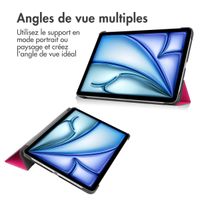 imoshion Coque tablette Design Trifold iPad Air 11 pouces (2025) M3 / (2024) M2 / Air 5 (2022) / Air 4 (2020) - Dusty Rose