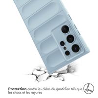 imoshion Coque arrière EasyGrip Samsung Galaxy S24 Ultra - Bleu clair