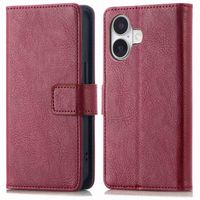 imoshion Étui de téléphone portefeuille Luxe iPhone 16 - Bordeaux