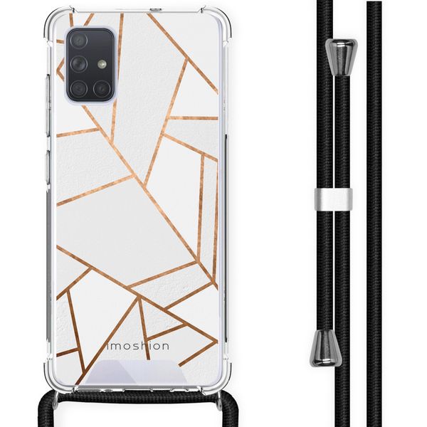 imoshion Coque Design avec cordon Samsung Galaxy A71 - White Graphic