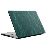 Selencia Coque en velours MacBook Pro 16 pouces (2021) / Pro 16 pouces (2023) M3 chip - A2485 / A2780 / A2919 - Vert foncé