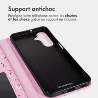 imoshion Étui de télephone portefeuille Design Samsung Galaxy A35 - Blush Berries