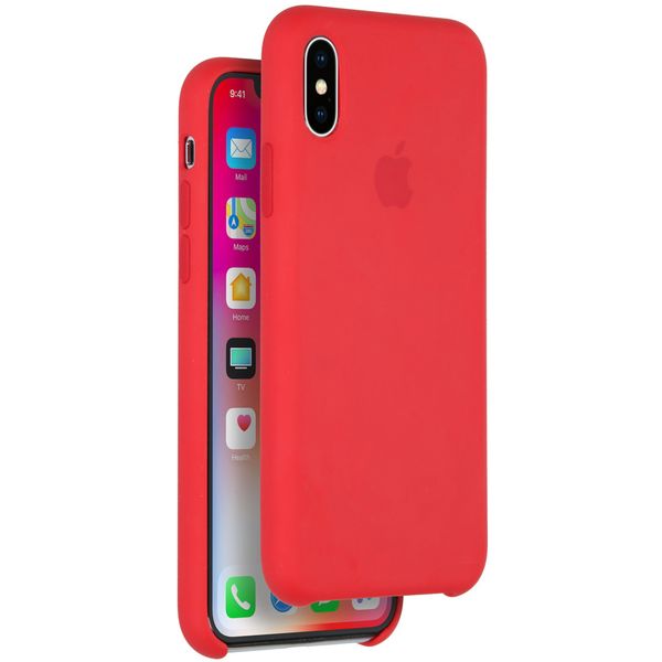 Apple Coque en silicone iPhone X - Rouge