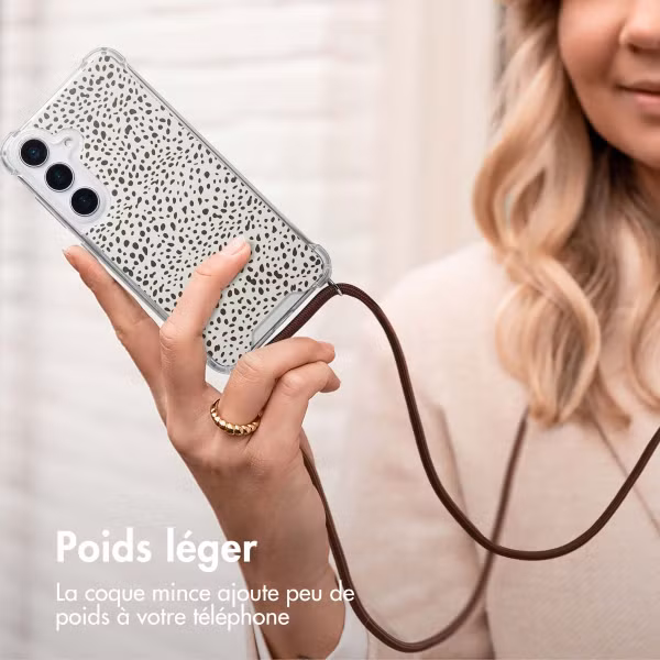 imoshion Coque Design avec cordon Samsung Galaxy S25 - Desert Dots