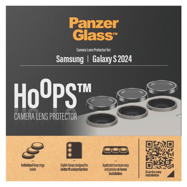 PanzerGlass Protection Caméra Hoop Optic Rings Samsung Galaxy S24 - Black