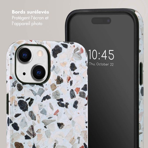 Selencia Coque arrière Vivid Apple iPhone 14 - Chic Terazzo