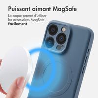 imoshion Coque Couleur avec MagSafe Apple iPhone 15 Pro Max - Bleu foncé