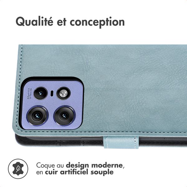 imoshion Étui de télephone portefeuille Motorola Edge 60 Neo - Bleu clair