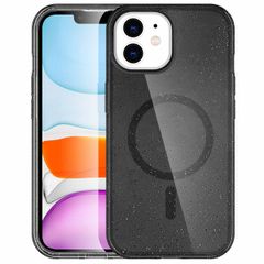 imoshion Coque Pailletée avec MagSafe Apple iPhone 12 (Pro) - Glitter Noir