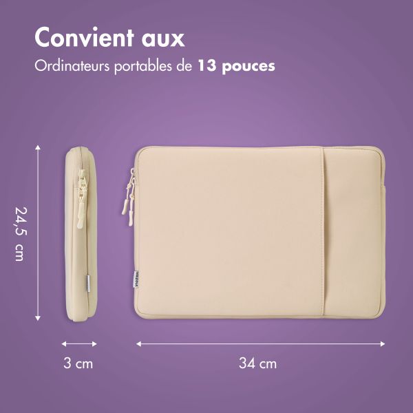 imoshion Pochette ordinateur avec compartiment 13 pouces - Sandstone