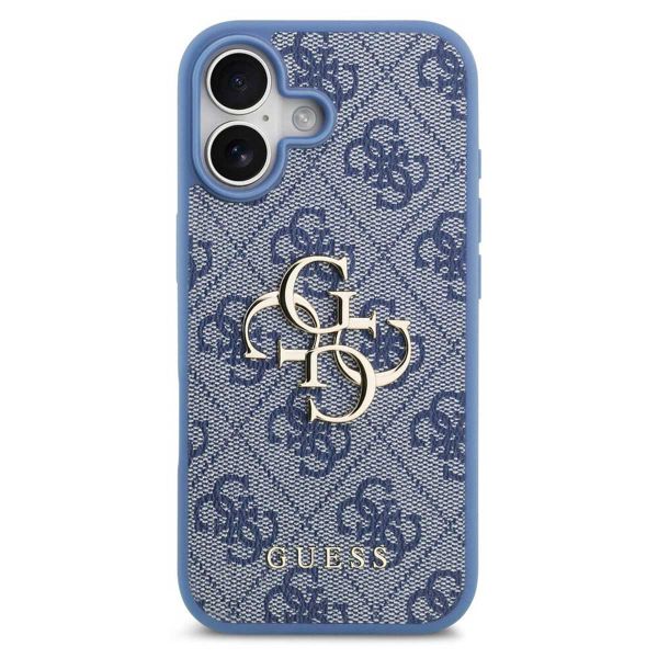Guess Coque 4G Metal Logo Backcover Apple iPhone 17 - Bleu