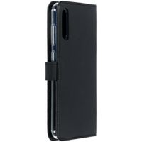 Selencia Étui portefeuille en cuir véritable Samsung Galaxy A70 - Noir