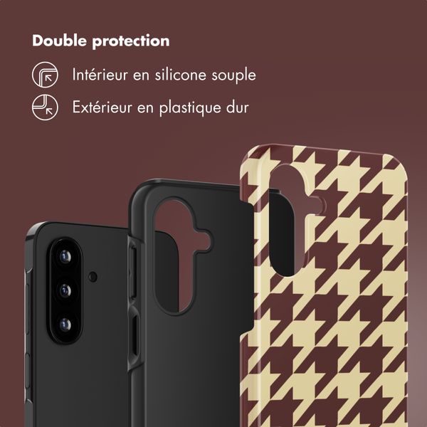 Selencia Coque arrière Vivid Samsung Galaxy A17 - Pied-de-Poule