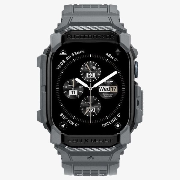 Spigen Coque Rugged Armor™ Pro Apple Watch Series 10 / 11 - 46 mm - Dark Gray
