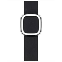 Apple Bracelet Leather Band Modern Buckle Apple Watch Series 1 t/m 9 / SE (38/40/41 mm) | Series 10 / 11 (42 mm) - Taille L - Midnight