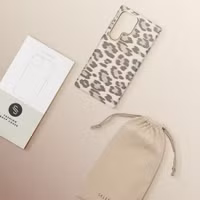 Selencia Coque Sabi imprimé panthère avec MagSafe Samsung Galaxy S24 Ultra - Soft Ivory