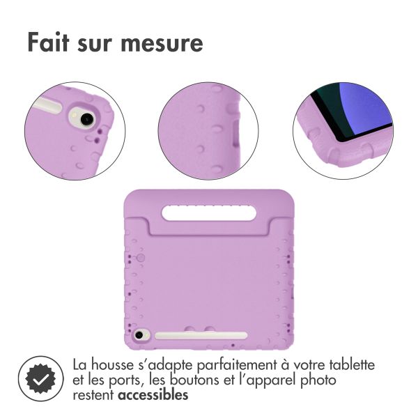 imoshion Coque kidsproof avec poignée Samsung Galaxy Tab S9 11.0 pouces / Tab S9 FE 10.9 pouces - Lila