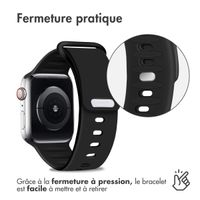 imoshion Bracelet en silicone Apple Watch Series 1-9 / SE - 38/40/41 mm / Series 10 - 42 mm - Noir