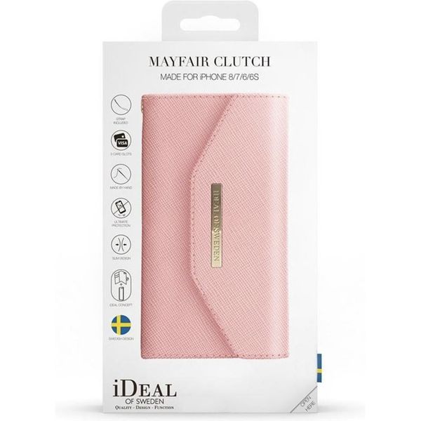 iDeal of Sweden Mayfair Clutch iPhone SE (2022 / 2020) / 8 / 7 / 6(s) - Rose