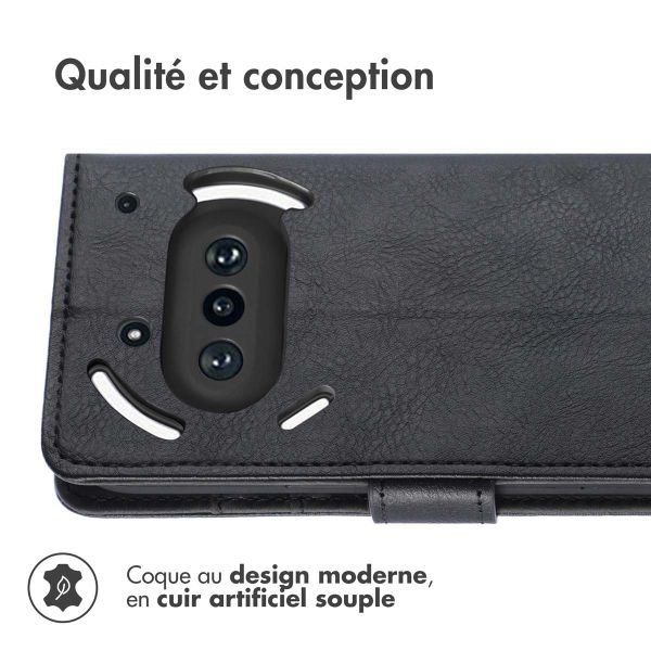 imoshion Étui de télephone portefeuille Nothing Phone (3a) - Noir