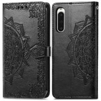 imoshion Etui de téléphone portefeuille Mandala Sony Xperia 10 V - Noir