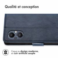 imoshion Étui de téléphone portefeuille Luxe Oppo Reno8 Lite - Bleu foncé