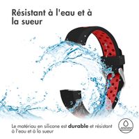 imoshion Bracelet sportif en silicone Fitbit Alta (HR) - Noir/Rouge